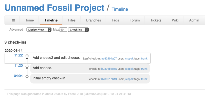 Fossil Web Portal