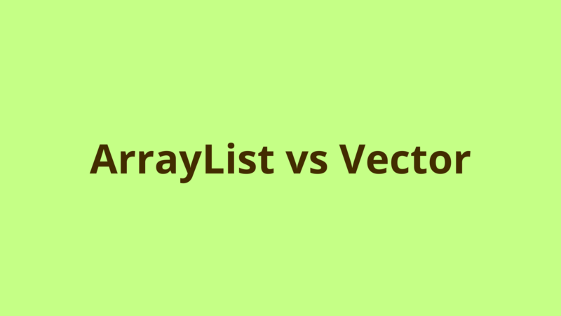 Image of ArrayList vs Vector