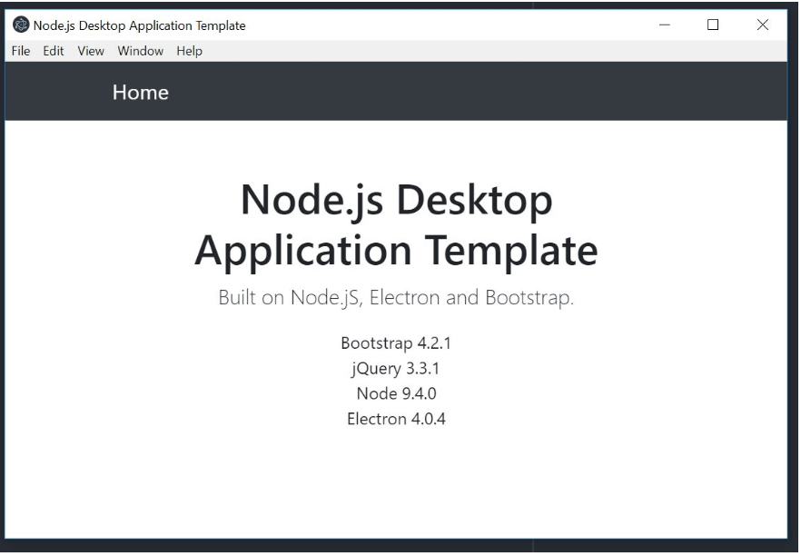 Create a  desktop application with Electron, Bootstrap, and Express .js