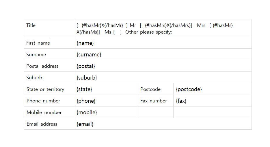 Node.js template