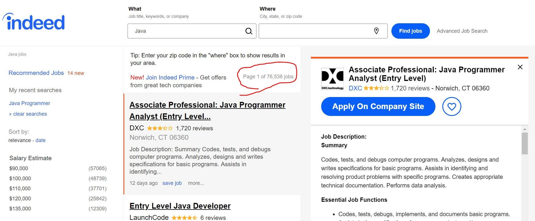 Java jobs on Indeed