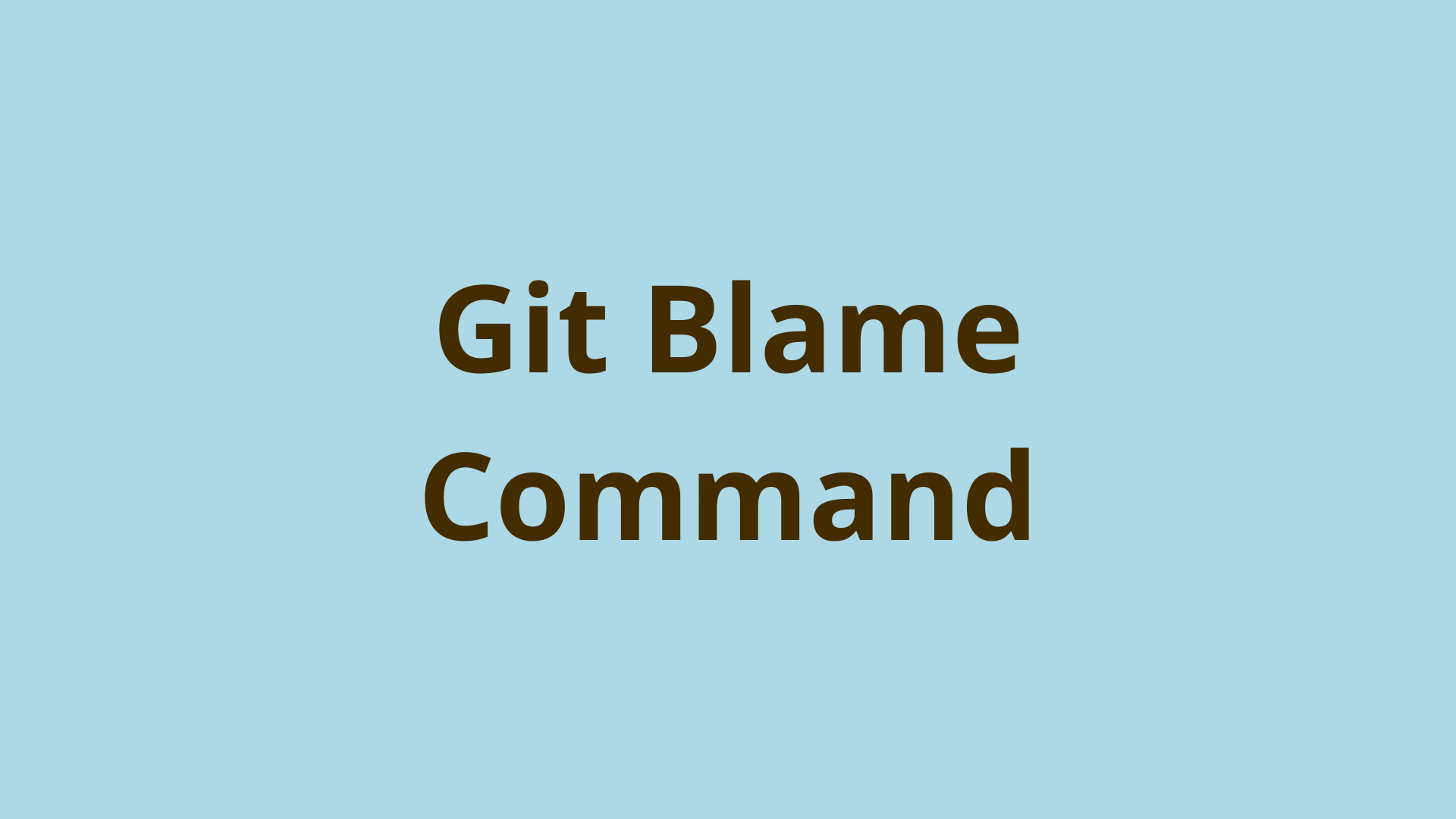 Image of git blame | How to Blame in Git
