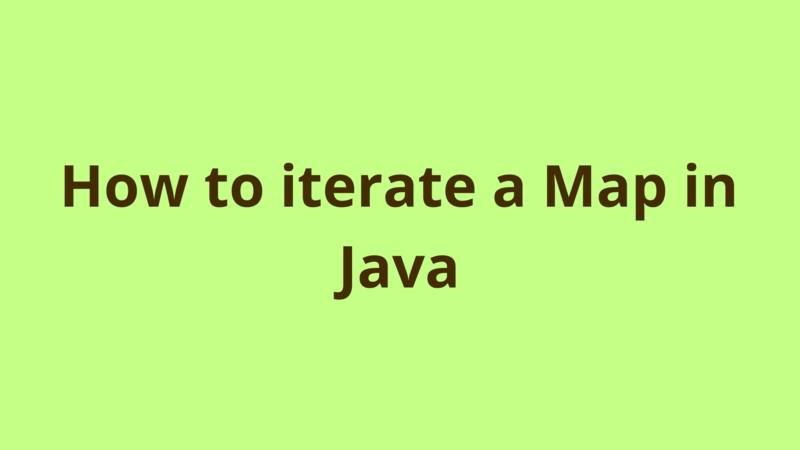 Image of How to iterate a Map in Java