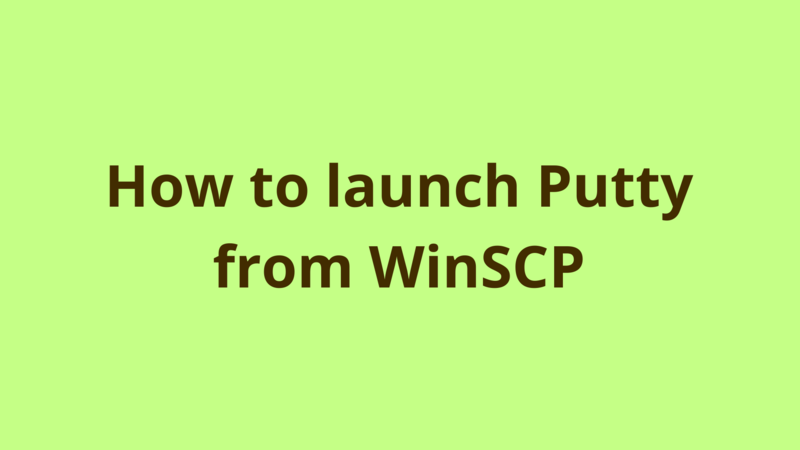 Image of How to launch Putty from WinSCP