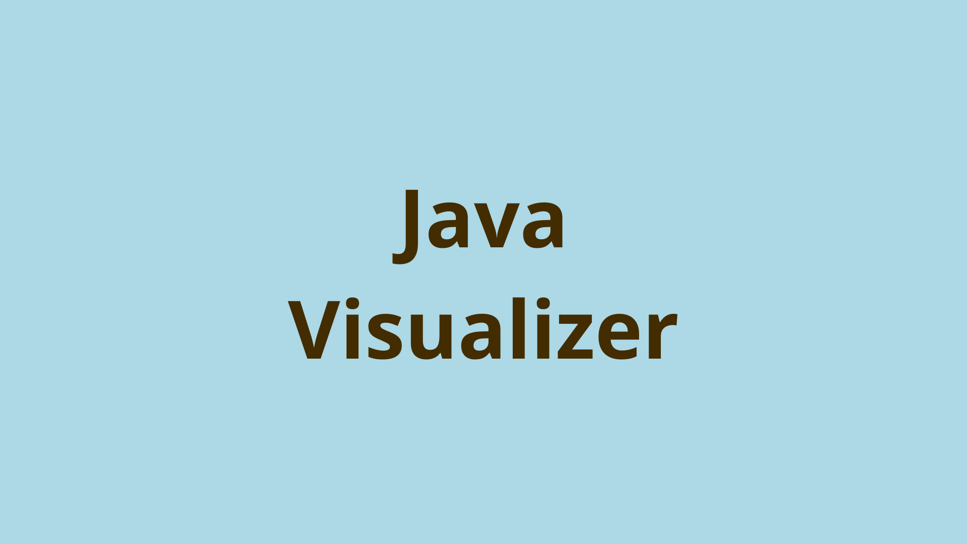 Image of Getting Started with Java Visualizer