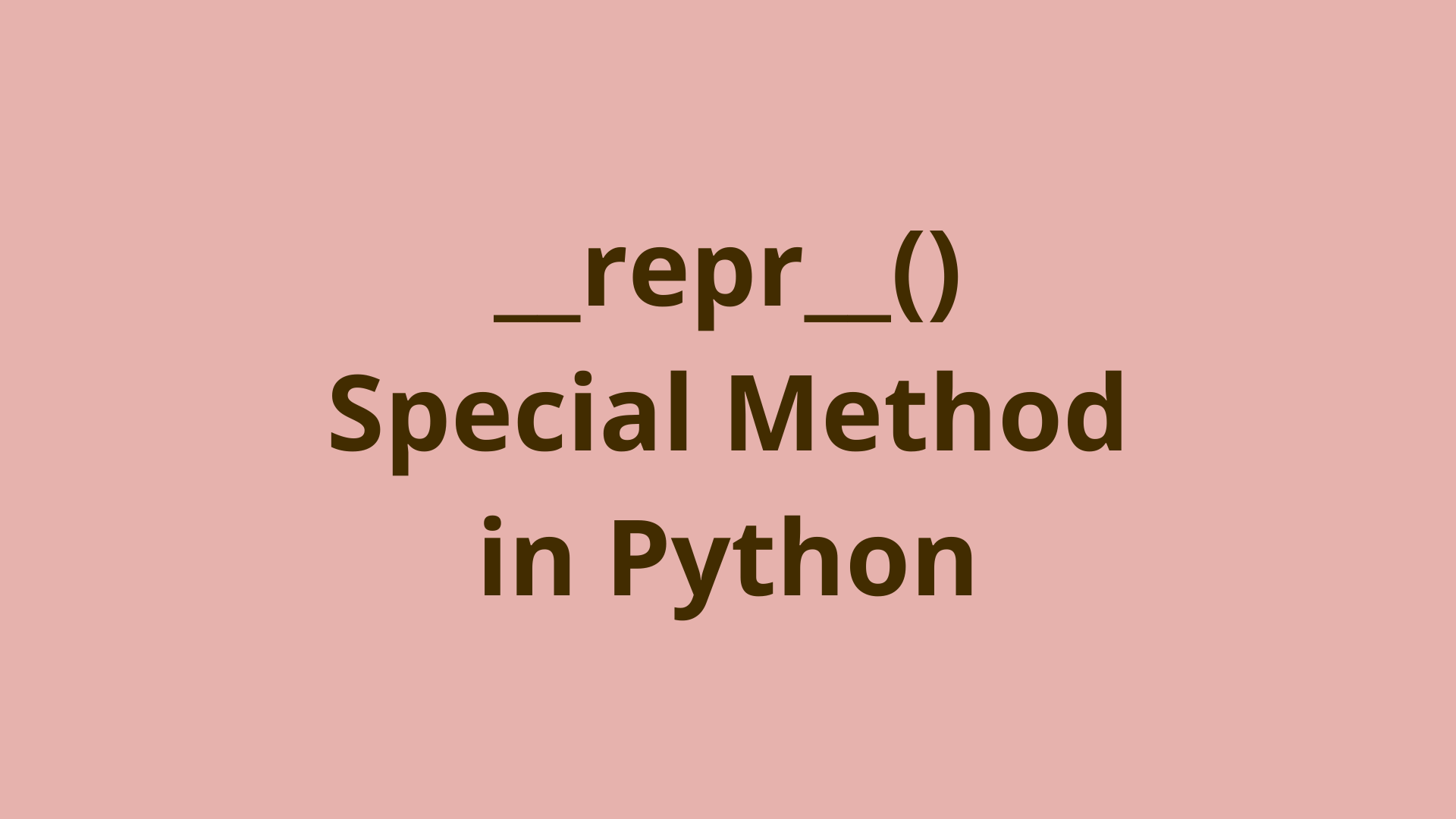 repr-in-python