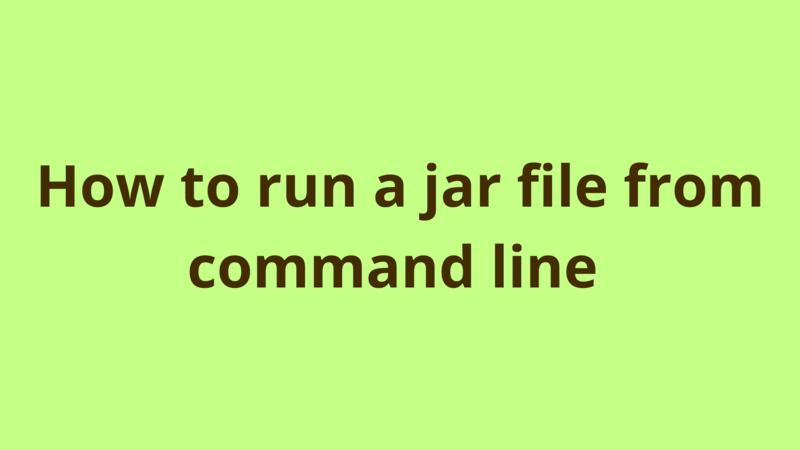 run java jar file command line mac