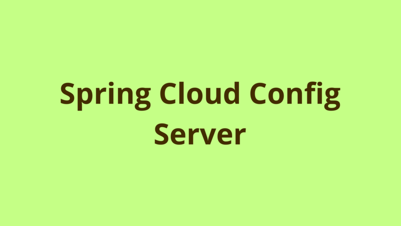 Image of Spring Cloud Config Server