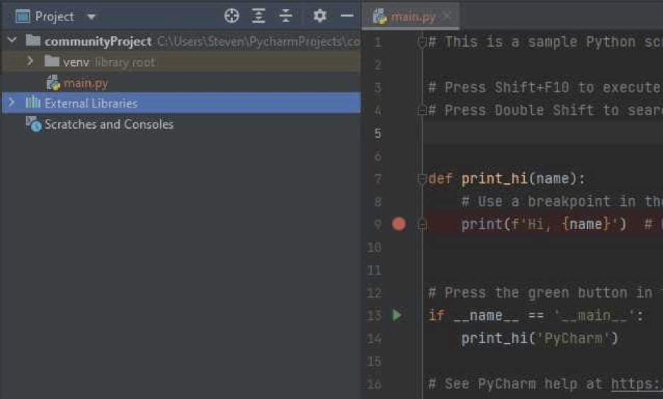PyCharm Git Red Not Added to Version Control