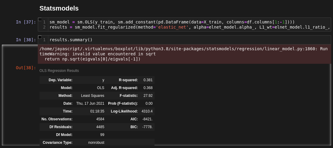 how to suppress warnings in python jupyter notebook